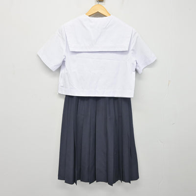 【中古】福岡県 筑紫女学園中学・高等学校 女子制服 3点 (セーラー服・スカート) sf101778