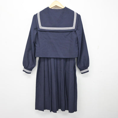 【中古】福岡県 筑紫女学園中学・高等学校 女子制服 2点 (セーラー服・ジャンパースカート) sf101779