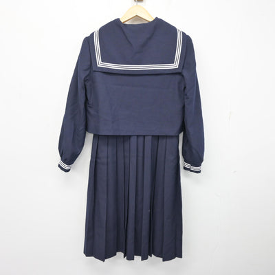 【中古】福岡県 筑紫女学園中学・高等学校 女子制服 3点 (セーラー服・ジャンパースカート) sf101780