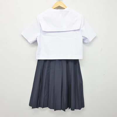 【中古】福岡県 筑紫女学園中学・高等学校 女子制服 2点 (セーラー服・スカート) sf101781