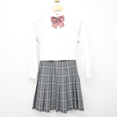 【中古】宮城県 鳴瀬未来中学校 女子制服 4点 (ブレザー・シャツ・スカート) sf101785