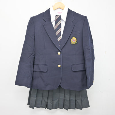 【中古】茨城県 茨城高等学校・茨城中学校 女子制服 4点 (ブレザー・シャツ・スカート) sf101786
