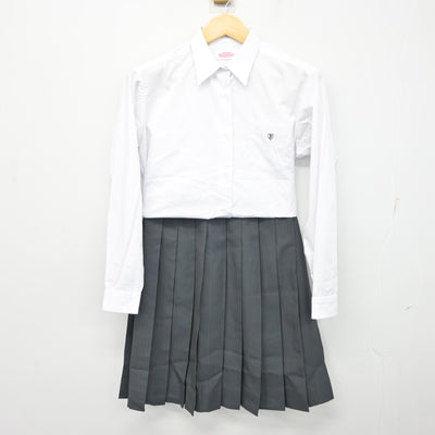【中古】茨城県 茨城高等学校・茨城中学校 女子制服 4点 (ブレザー・シャツ・スカート) sf101786