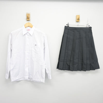 【中古】茨城県 茨城高等学校・茨城中学校 女子制服 4点 (ブレザー・シャツ・スカート) sf101786