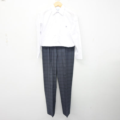【中古】茨城県 茨城高等学校・茨城中学校 男子制服 4点 (ブレザー・シャツ・ズボン) sf101791