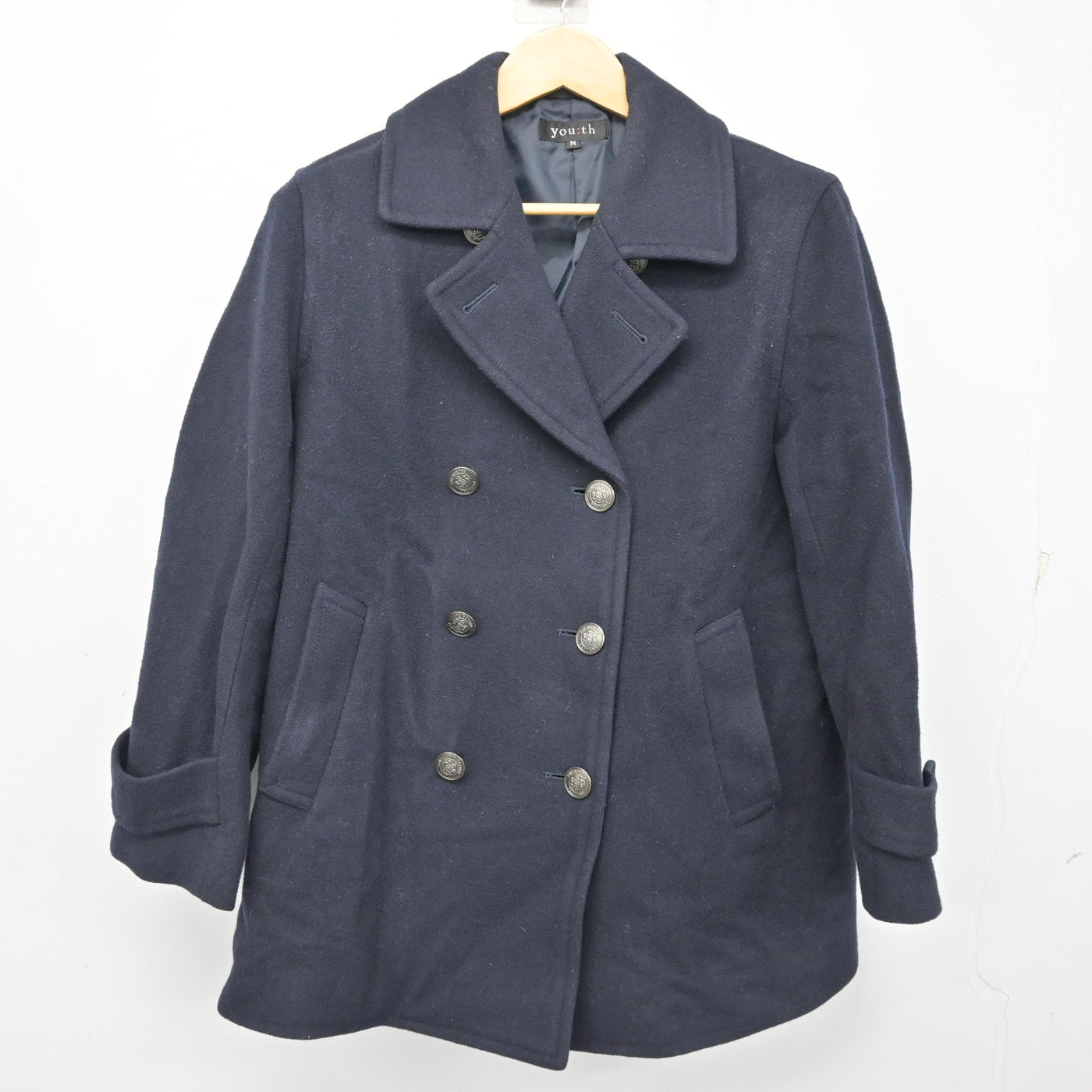 【中古】福岡県 福岡教育大学附属福岡中学校 女子制服 1点 (コート) sf101793