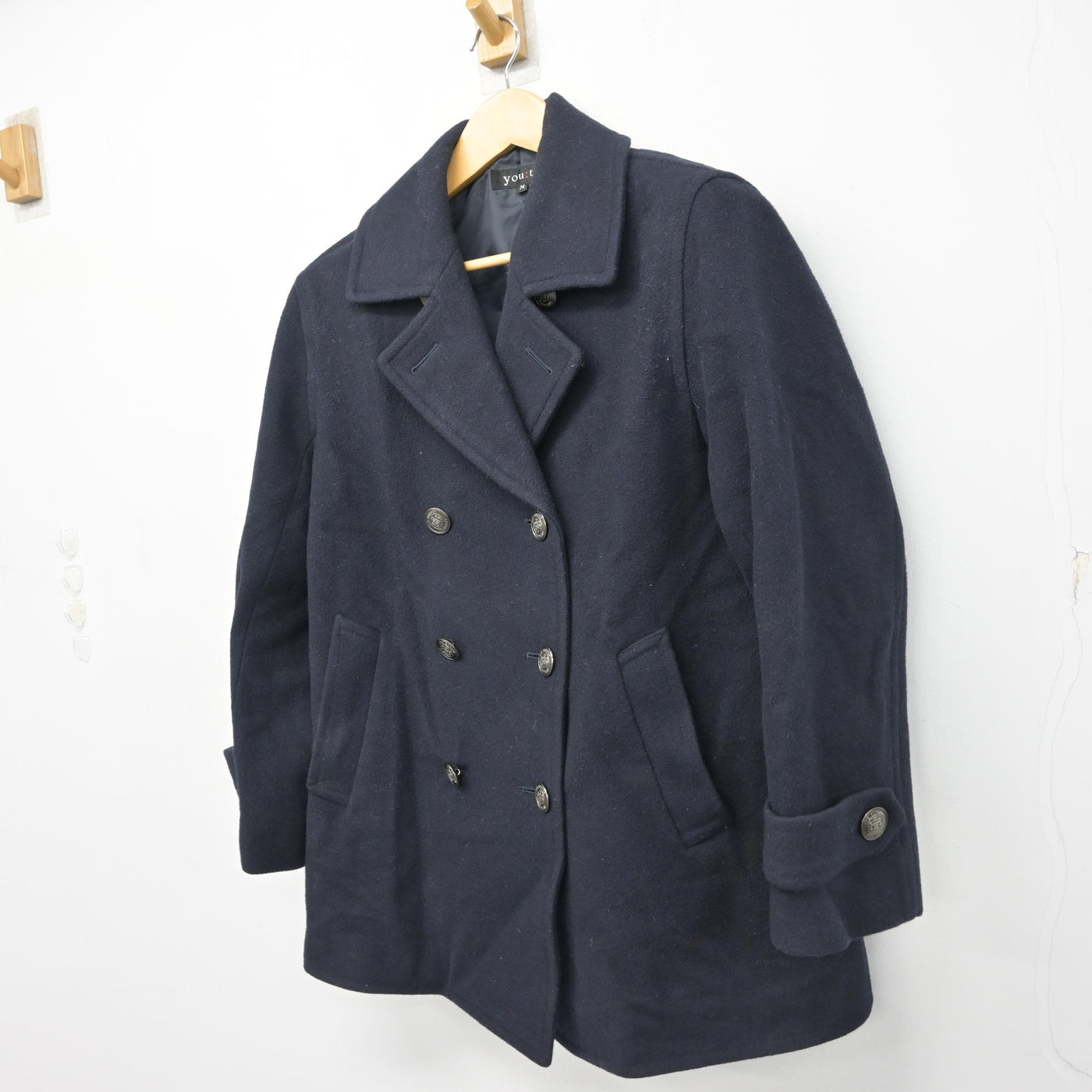 【中古】福岡県 福岡教育大学附属福岡中学校 女子制服 1点 (コート) sf101793