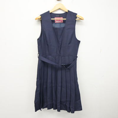 【中古】福岡県 福岡教育大学附属福岡中学校 女子制服 3点 (セーラー服・ジャンパースカート) sf101794