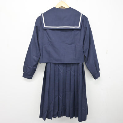 【中古】福岡県 福岡教育大学附属福岡中学校 女子制服 4点 (セーラー服・ニット・ジャンパースカート) sf101795