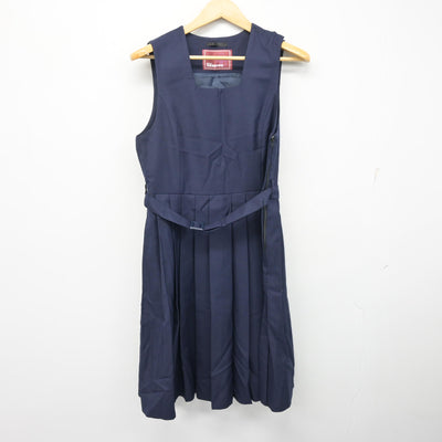 【中古】福岡県 福岡教育大学附属福岡中学校 女子制服 4点 (セーラー服・ニット・ジャンパースカート) sf101795