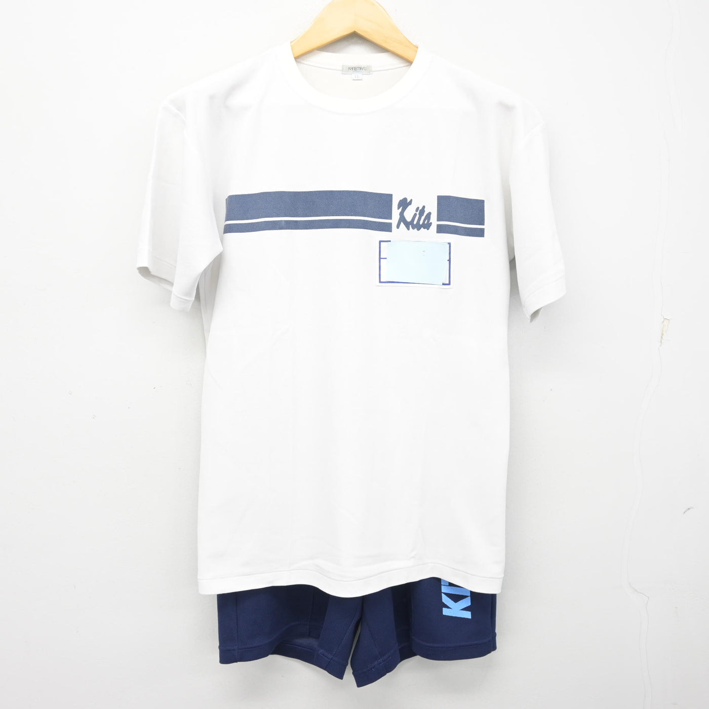 【中古】埼玉県 越谷市立北中学校 女子制服 2点 (体操服 上・体操服 下) sf101798
