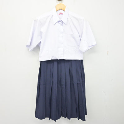 【中古】埼玉県 越谷市立北中学校 女子制服 3点 (シャツ・スカート) sf101805