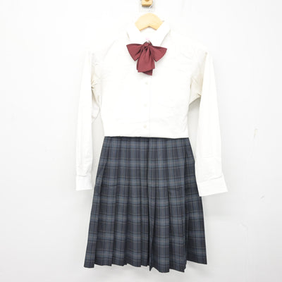 【中古】埼玉県 花咲徳栄高等学校 女子制服 4点 (ブレザー・シャツ・スカート) sf101813