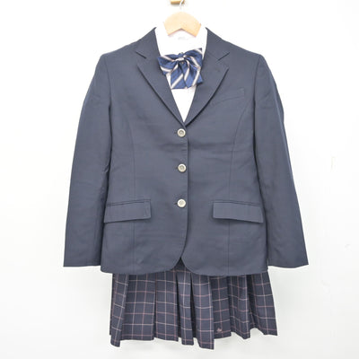 【中古】茨城県 土浦湖北高等学校 女子制服 4点 (ブレザー・シャツ・スカート) sf101818