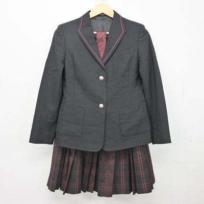 【中古】茨城県 取手第二高等学校 女子制服 3点 (ブレザー・スカート) sf101821