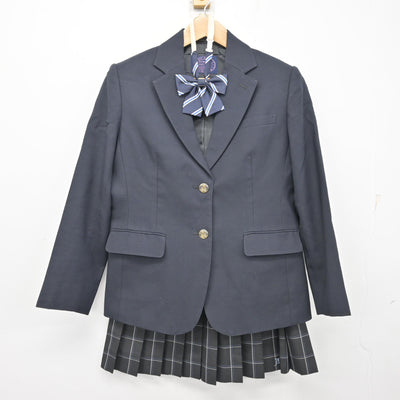 【中古】東京都 足立高等学校 女子制服 3点 (ブレザー・スカート) sf101833