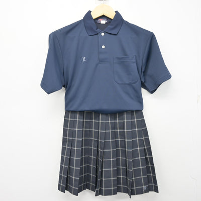 【中古】東京都 足立高等学校 女子制服 2点 (シャツ・スカート) sf101835