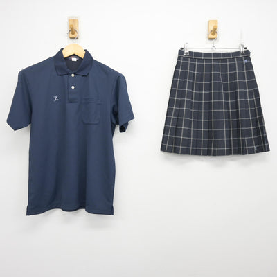 【中古】東京都 足立高等学校 女子制服 2点 (シャツ・スカート) sf101835