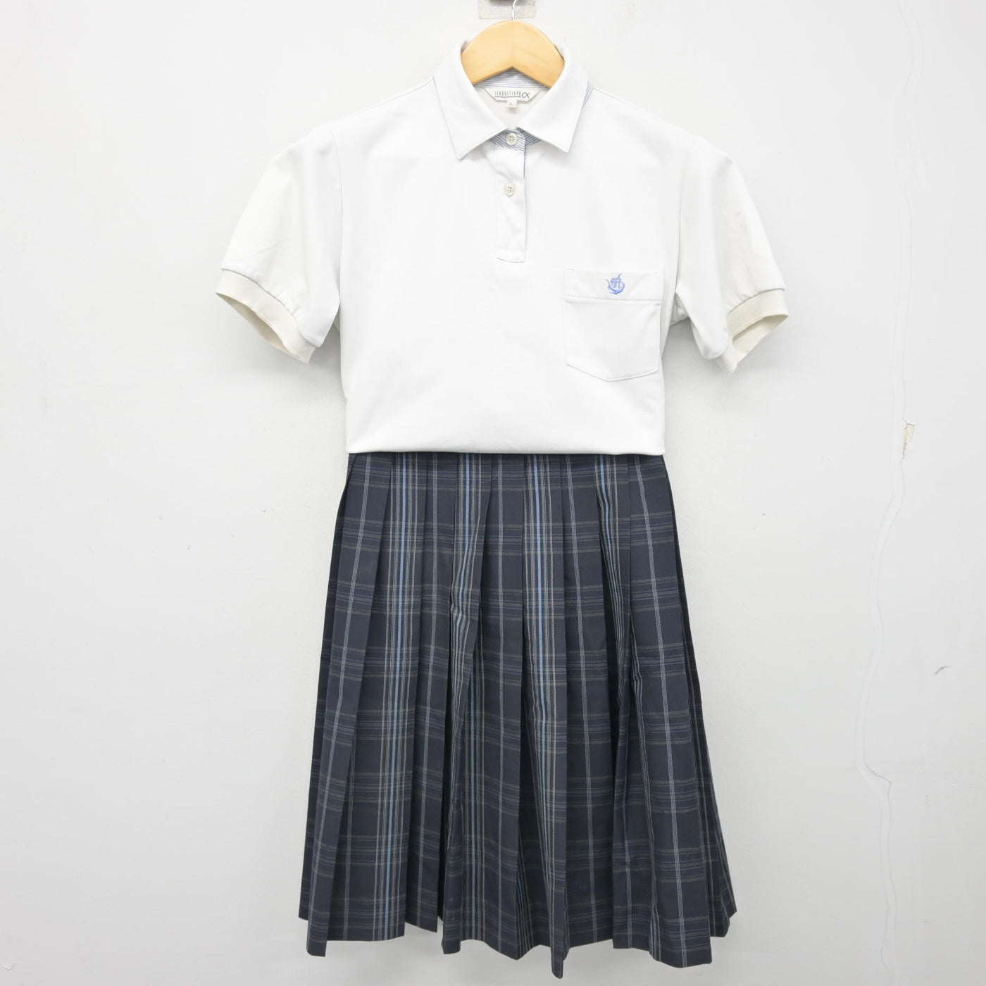 【中古】石川県 野々市明倫高等学校 女子制服 2点 (シャツ・スカート) sf101838