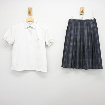 【中古】石川県 野々市明倫高等学校 女子制服 2点 (シャツ・スカート) sf101838