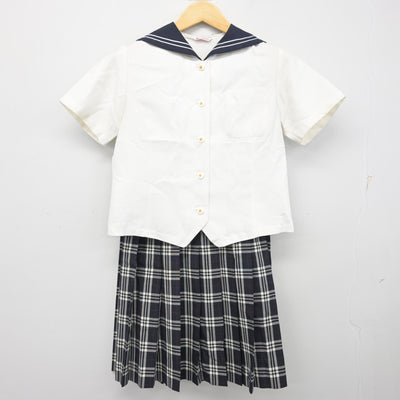【中古】愛知県 菊武ビジネス専門学校 女子制服 3点 (セーラー服・セーラー服・スカート) sf101841
