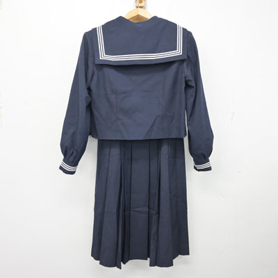 【中古】千葉県 浦安中学校 女子制服 4点 (セーラー服・ジャンパースカート) sf101843