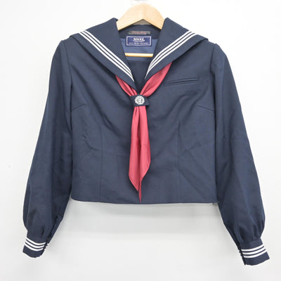 【中古】千葉県 浦安中学校 女子制服 4点 (セーラー服・ジャンパースカート) sf101843