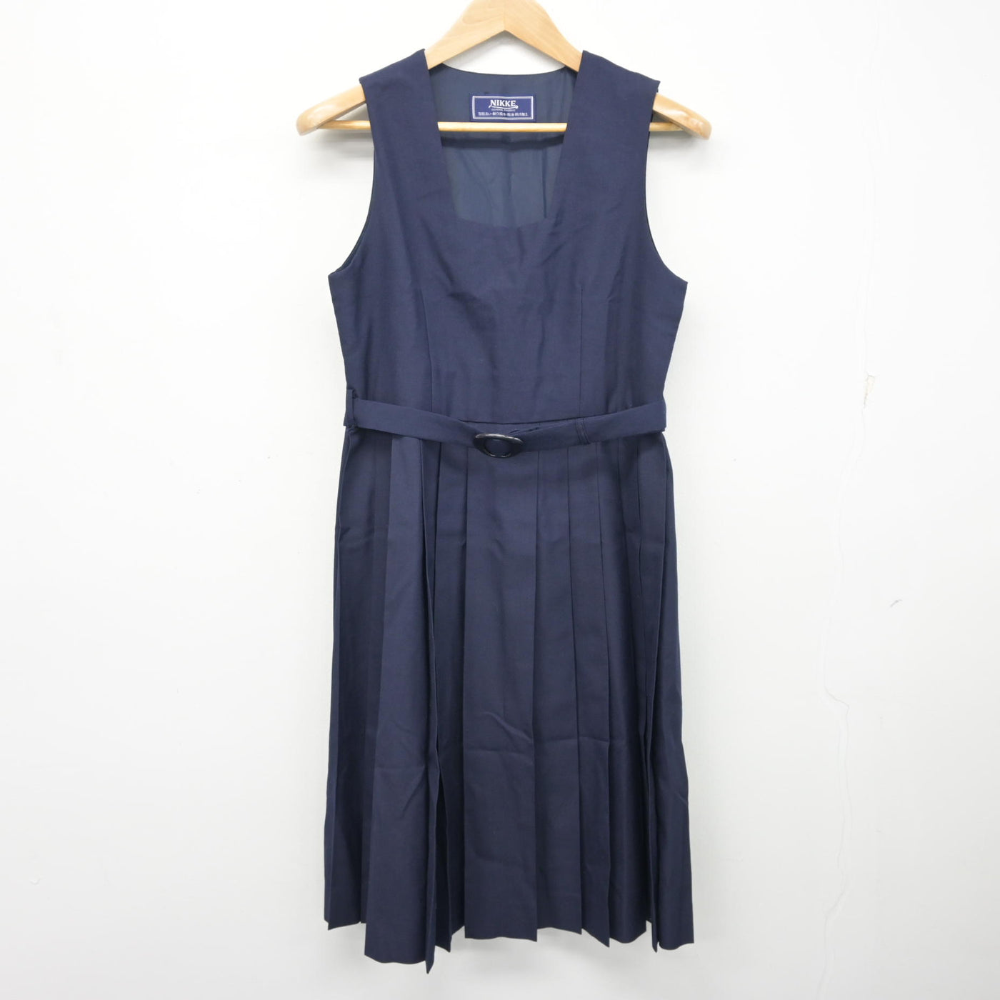 【中古】千葉県 浦安中学校 女子制服 2点 (シャツ・ジャンパースカート) sf101844