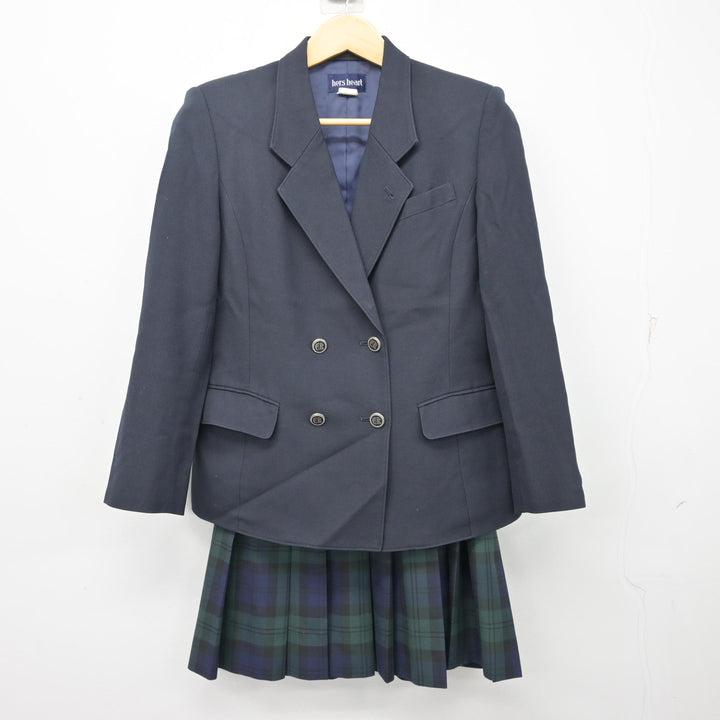 中古】千葉県 千葉敬愛高等学校 女子制服 2点 (ブレザー・スカート