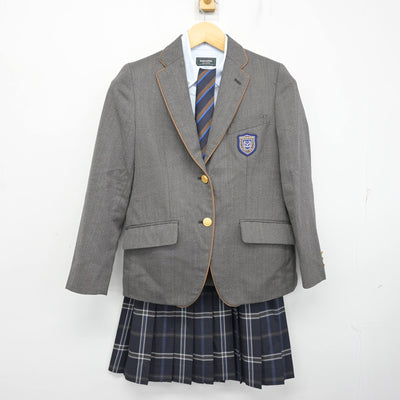 【中古】東京都 品川翔英高等学校 女子制服 4点 (ブレザー・シャツ・スカート) sf101916