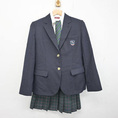 【中古】千葉県 明聖高等学校 女子制服 4点 (ブレザー・シャツ・スカート) sf101918