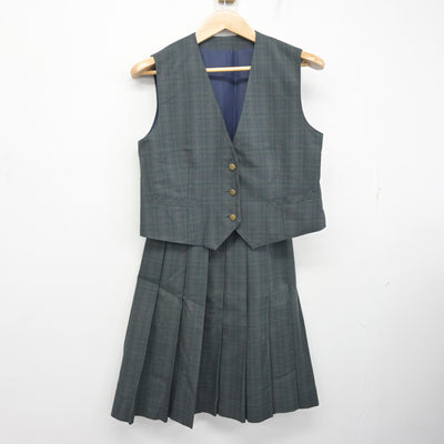 【中古】東京都 松が谷中学校 女子制服 3点 (ブレザー・ベスト・スカート) sf101920