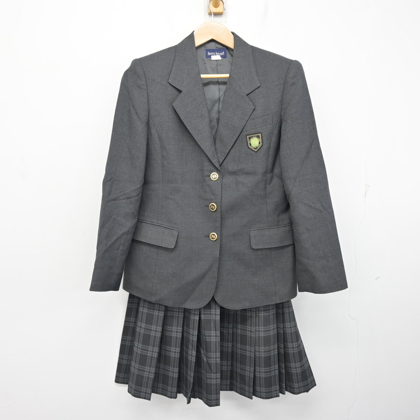 【中古】東京都 府中東高等学校 女子制服 3点 (ブレザー・スカート) sf101921