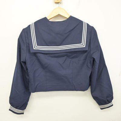 【中古】茨城県 藤代中学校 女子制服 3点 (セーラー服・ジャンパースカート) sf101930