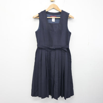 【中古】茨城県 藤代中学校 女子制服 1点 (ジャンパースカート) sf101931