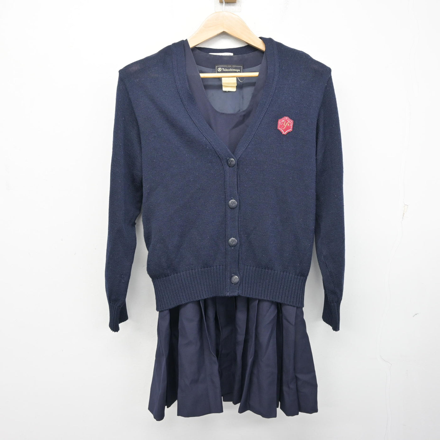 【中古】神奈川県 横浜富士見丘学園高等学校 女子制服 2点 (ニット・ジャンパースカート) sf101935