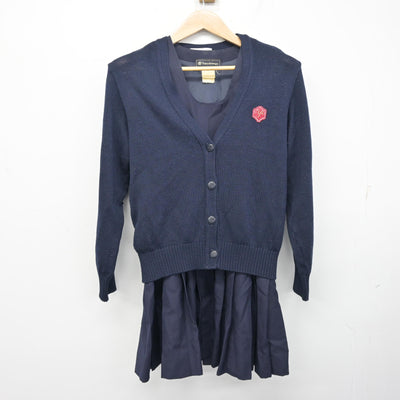 【中古】神奈川県 横浜富士見丘学園高等学校 女子制服 2点 (ニット・ジャンパースカート) sf101935