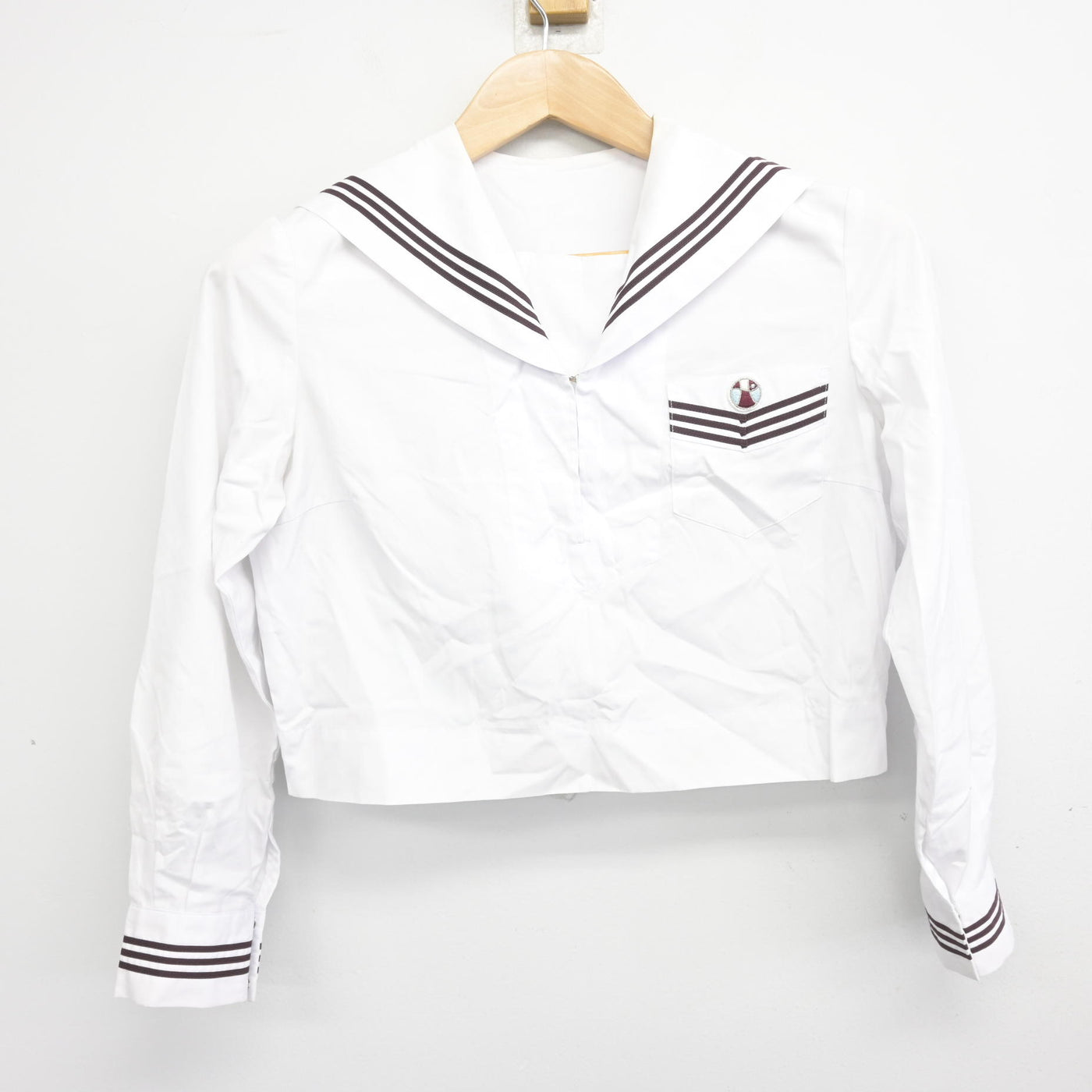 【中古】神奈川県 横浜富士見丘学園高等学校 女子制服 2点 (セーラー服) sf101938