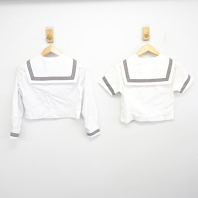 【中古】神奈川県 横浜富士見丘学園高等学校 女子制服 2点 (セーラー服) sf101938