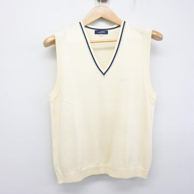 【中古】京都府 京都成章高等学校 女子制服 3点 (ニットベスト・スカート) sf101941