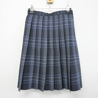 【中古】京都府 京都成章高等学校 女子制服 3点 (ニットベスト・スカート) sf101941