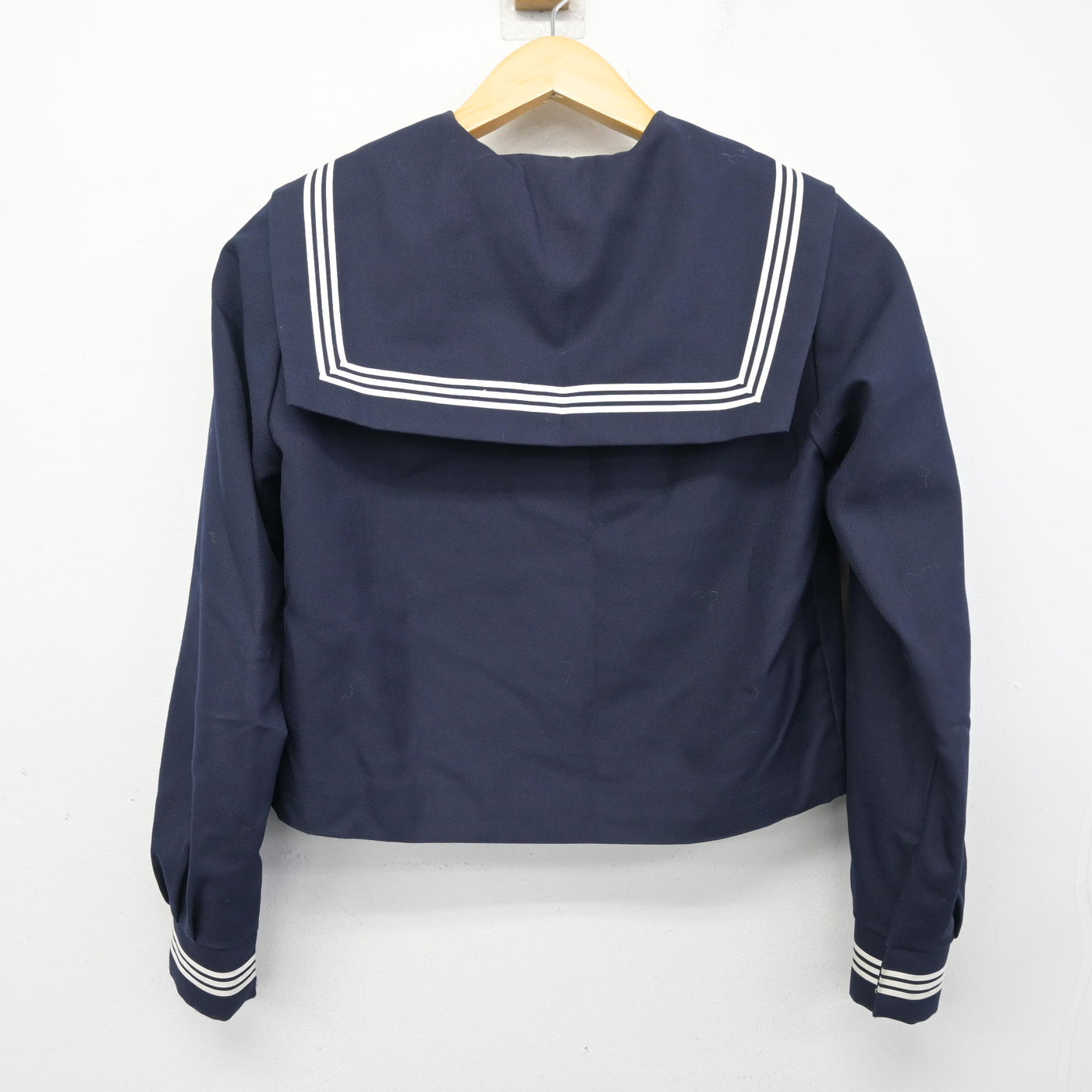 【中古】兵庫県 飾磨東中学校 女子制服 2点 (セーラー服・スカート) sf101943