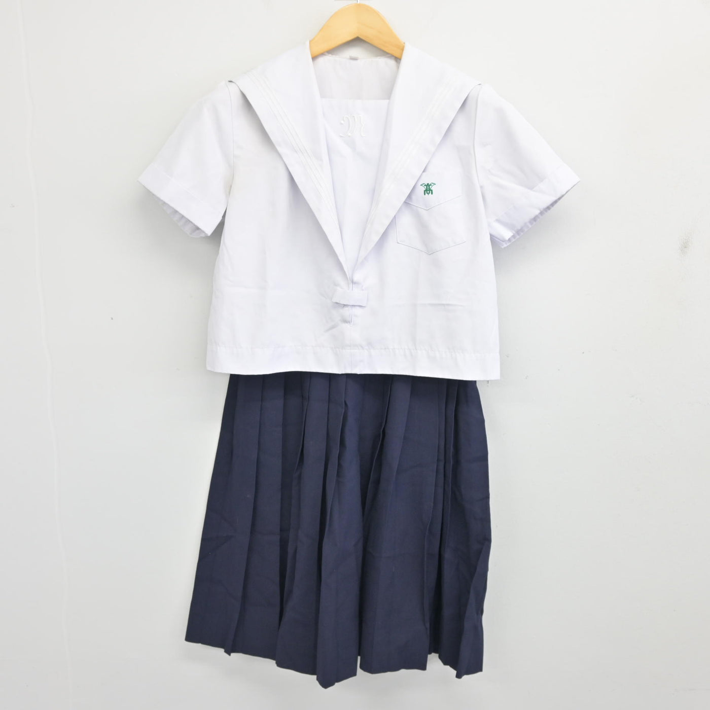 【中古】兵庫県 姫路南高等学校 女子制服 2点 (セーラー服・スカート) sf101946