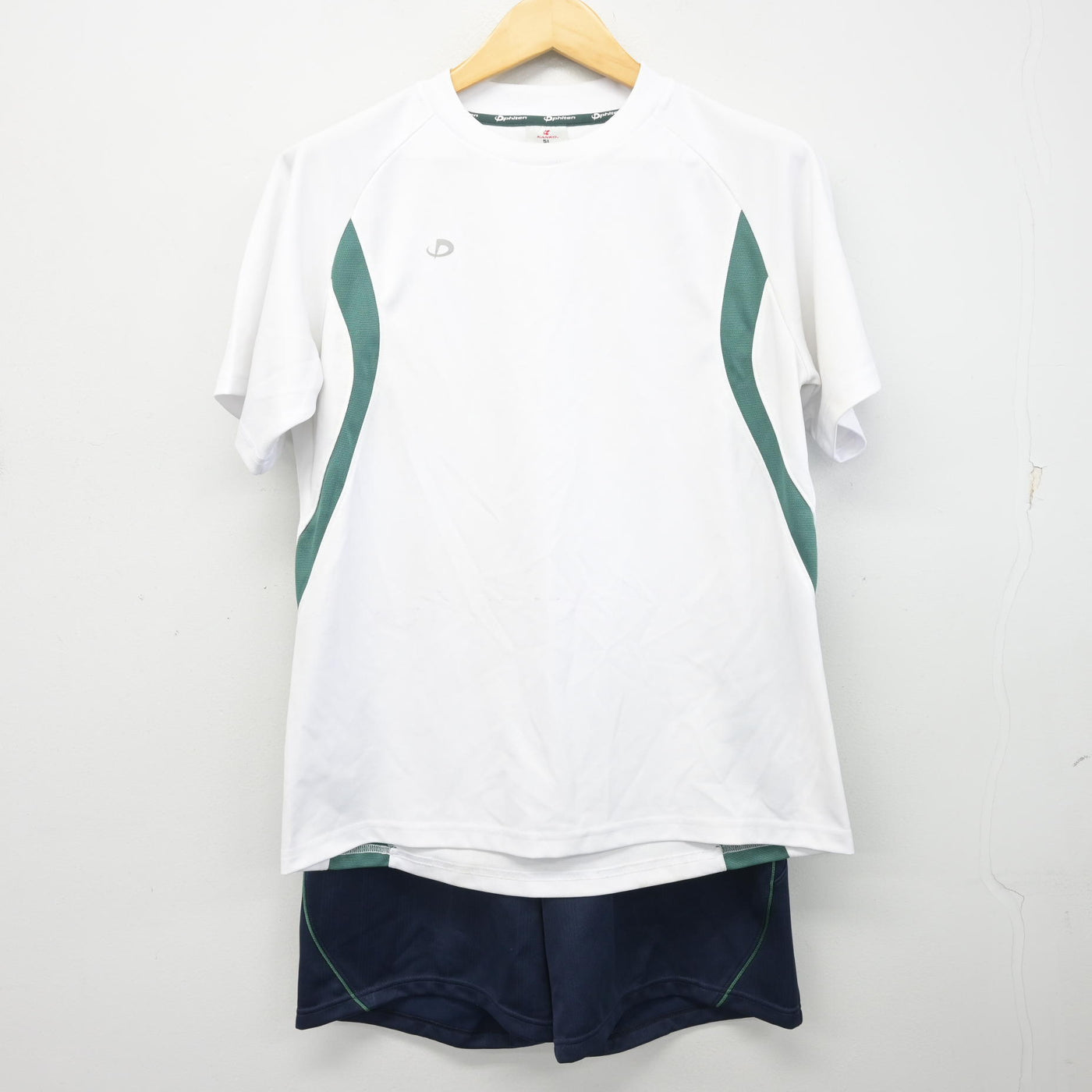 【中古】大阪府 東大阪大学敬愛高等学校 女子制服 2点 (体操服 上・体操服 下) sf101985