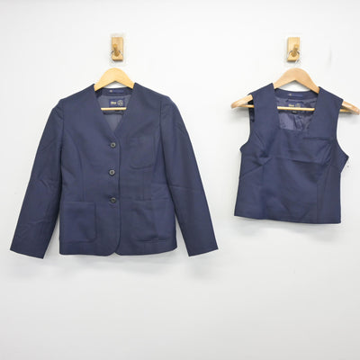 【中古】北海道 羊丘中学校/旧制服 女子制服 4点 (ブレザー・ベスト・スカート) sf102003