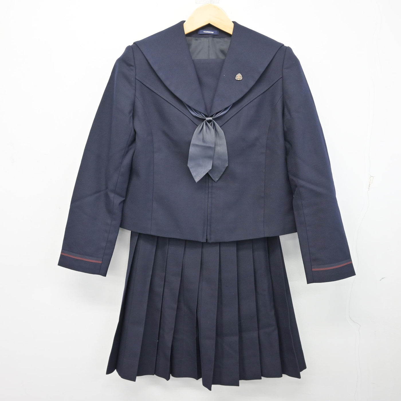 【中古】広島県 廿日市西高等学校 女子制服 4点 (ブレザー・スカート) sf102006