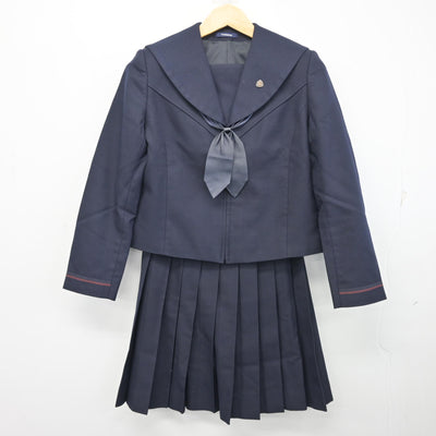 【中古】広島県 廿日市西高等学校 女子制服 4点 (ブレザー・スカート) sf102006