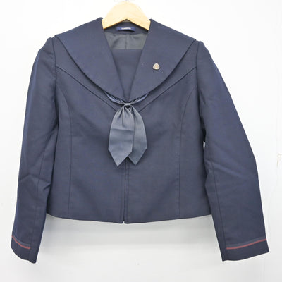 【中古】広島県 廿日市西高等学校 女子制服 4点 (ブレザー・スカート) sf102006
