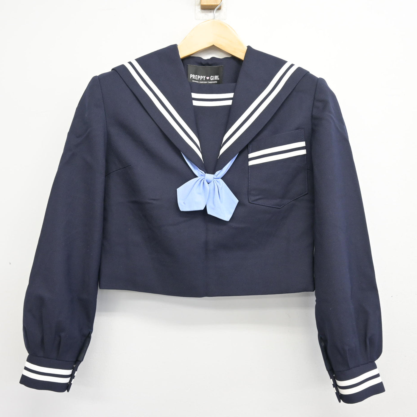 【中古】熊本県 出水中学校 女子制服 3点 (セーラー服・ジャンパースカート) sf102009