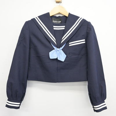 【中古】熊本県 出水中学校 女子制服 3点 (セーラー服・ジャンパースカート) sf102009